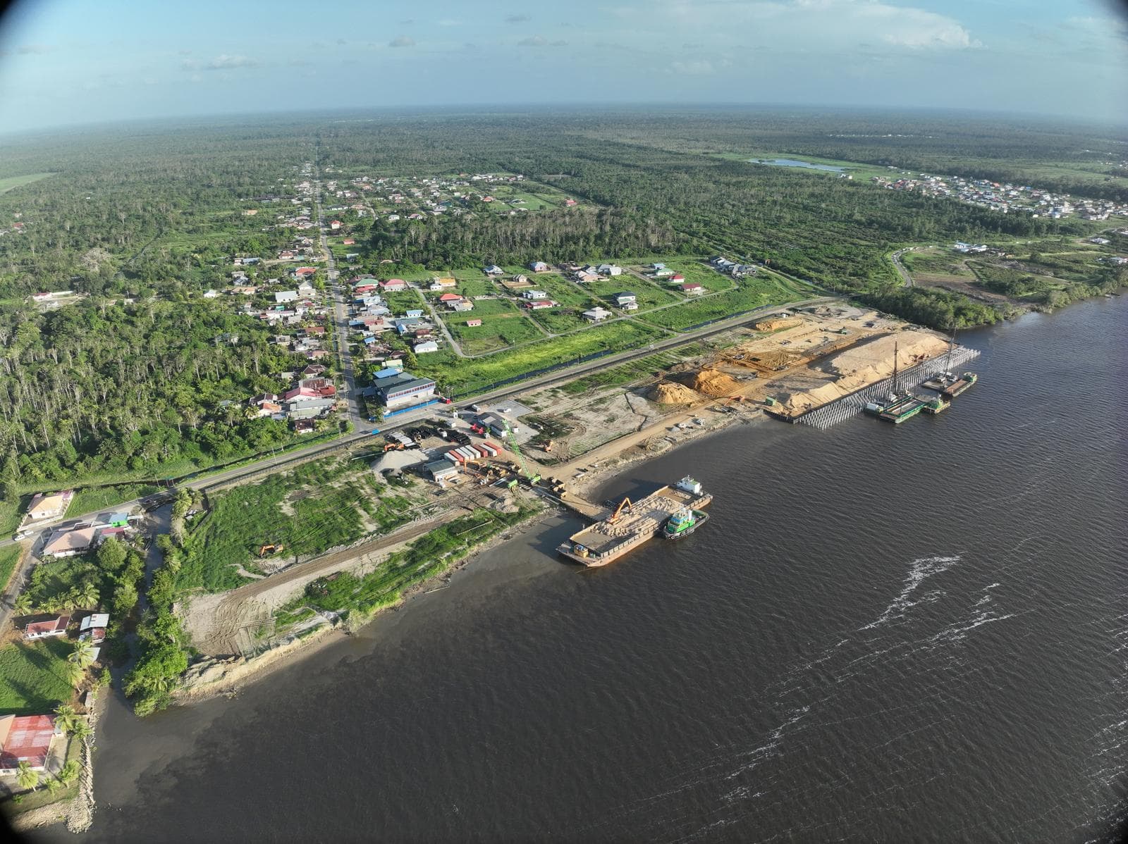 Marine port aerial